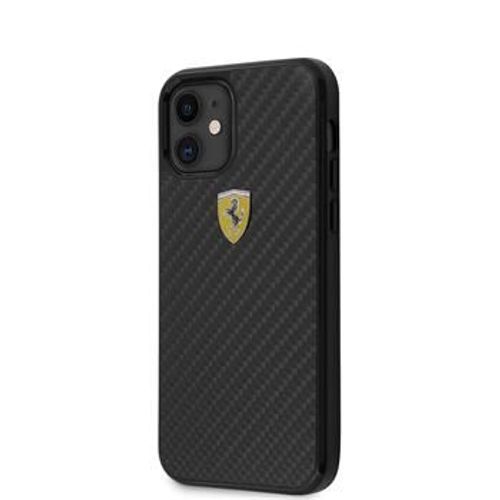 Coque Ferrari On Track Carbon Pour Iphone 12 Noir