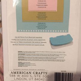 Punch Board (Spiral Punch Inserts) We R Memory Keepers/SPIRAL PUNCH