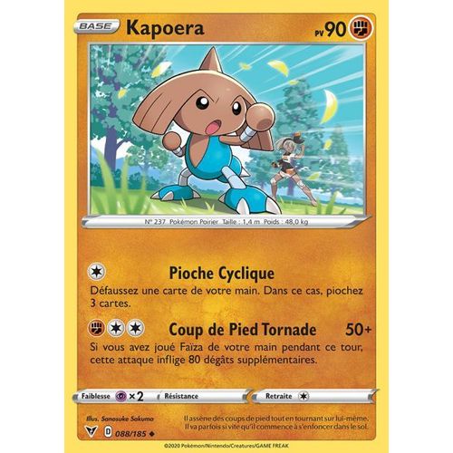 Carte Pokemon - Kapoera - 088/185 - Épée Et Bouclier 4 - Voltage Éclatant - Eb4 - Vf