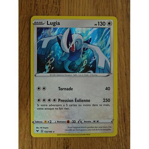 Carte Lugia Holo 130 Pv 132/185 Voltage Éclatant