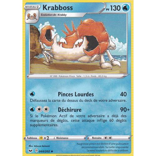 Carte Pokemon - Krabboss - 044/202 - Épée Et Bouclier - Vf