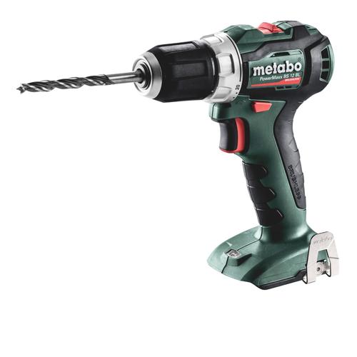 Metabo PowerMaxx BS 12 BL - Perceuse visseuse Li-Ion 12V (machine seule) - moteur brushless - 45Nm