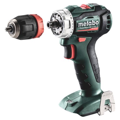 Metabo PowerMaxx BS 12 BL Q - Perceuse visseuse Li-Ion 12V (machine seule) - moteur brushless - 45Nm