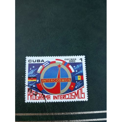 Timbre Cuba Intercosmos Espace Tp22