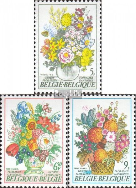 Belgique 2017-2019 (Édition Complète) Neuf 1980 Gand Fleurs