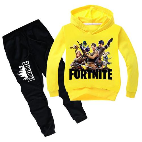 Fortnite Style Imprimé Costume Enfant Gar?On De Marque A Capuche Manches Longues Sweat + Pantalon Enfant Mixte -Pm300326