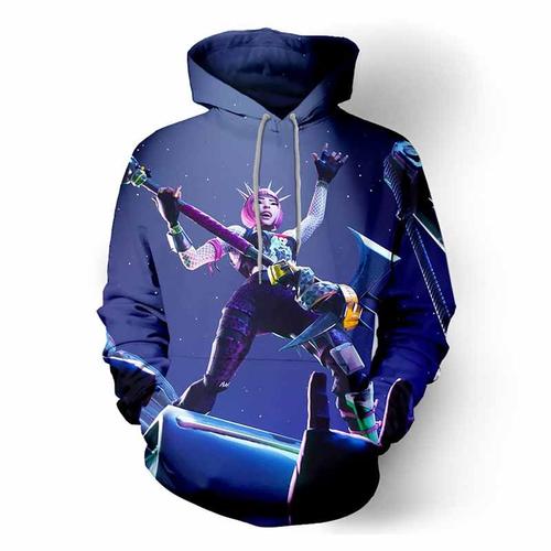 Fortnite Style Imprime Sweat A Capuche Enfant De Marque Col Rond Plus De Velours Pull A Capuche Enfant Fille Manches Longues Chaud Doublee Polaire Sweat-Shirt Enfant Gar?On -Pm300426