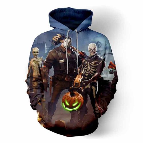 Fortnite Style Imprime Sweat A Capuche Enfant De Marque Col Rond Plus De Velours Pull A Capuche Enfant Fille Manches Longues Chaud Doublee Polaire Sweat-Shirt Enfant Gar?On -Pm300426