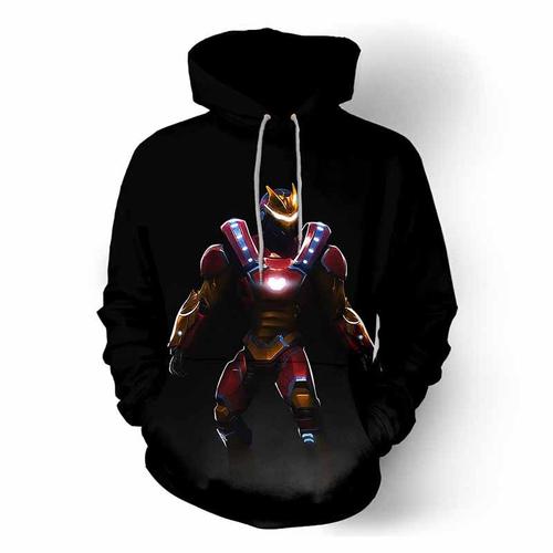 Fortnite Style Imprime Sweat A Capuche Enfant De Marque Col Rond Plus De Velours Pull A Capuche Enfant Fille Manches Longues Chaud Doublee Polaire Sweat-Shirt Enfant Gar?On -Pm300426