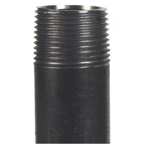 Demi bobine fonte filetée noire - filetage 33/42 noir - longueur 100 mm CODITAL
