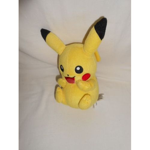 Pokemon Pikachu Doudou Peluche 22cm Avec Les Oreilles Tomy Takara Jaune Joue Rouge Rakuten