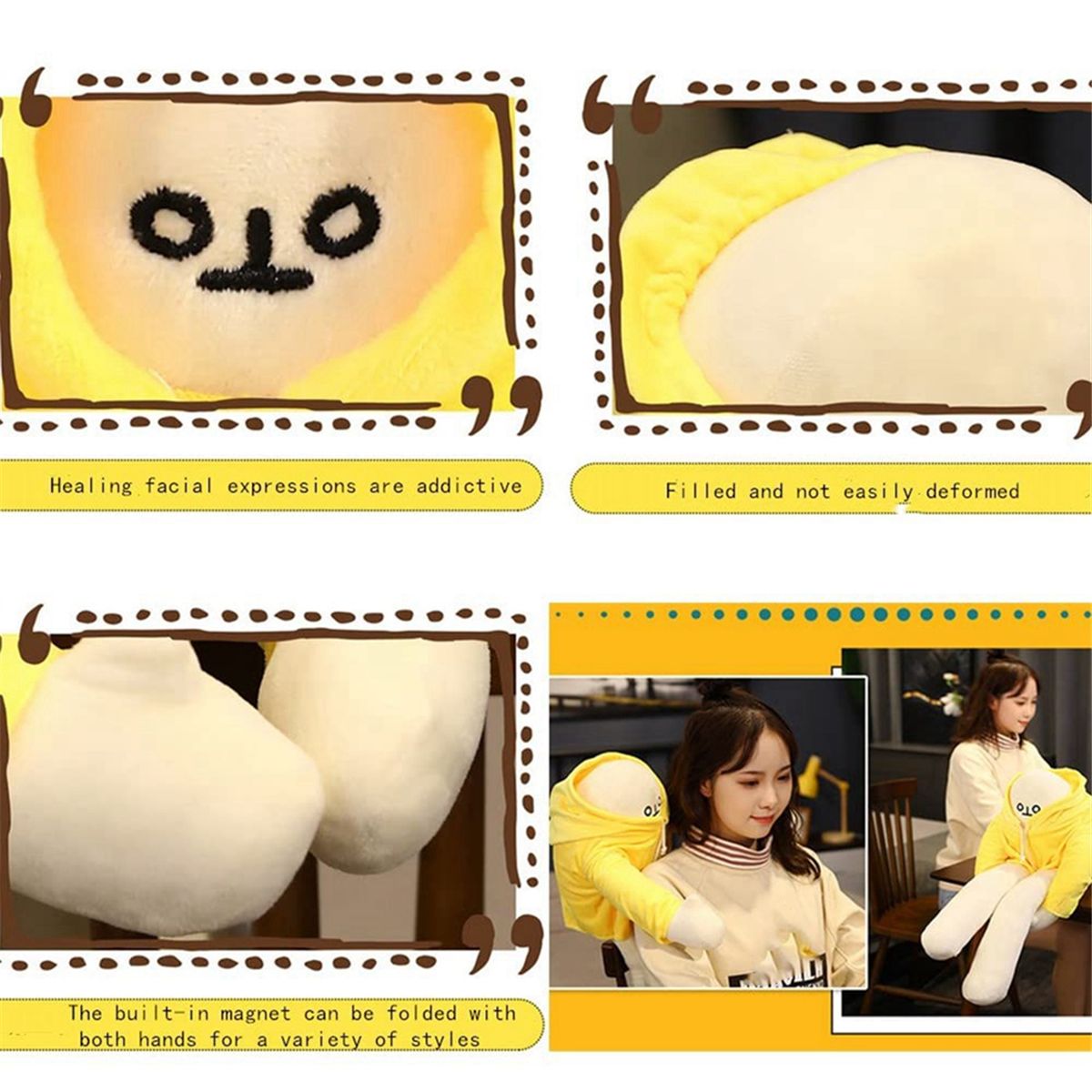 Poupe Banane De 15 Pouces, Jouet Banane En Peluche Avec Aim... - 4
