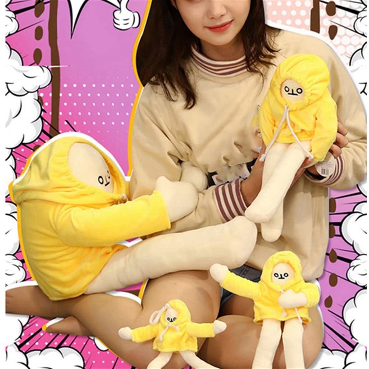 Poupe Banane De 15 Pouces, Jouet Banane En Peluche Avec Aim... - 5