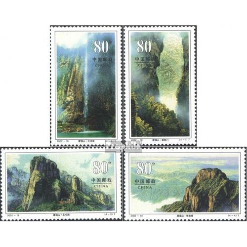 People'srepublic Of Chine 3387-3390 (Complète Edition) Oblitéré 2002 Yandang-Montagne