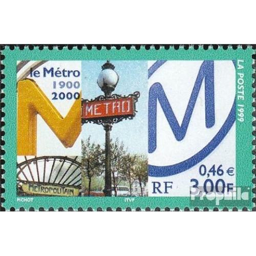 France 3433 (Complète Edition) Neuf Avec Gomme Originale 1999 Paris Metro