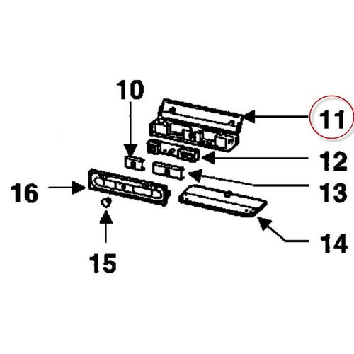 BOITIER COMMANDES REPERE 11 POUR HOTTE FAGOR - 75X3259