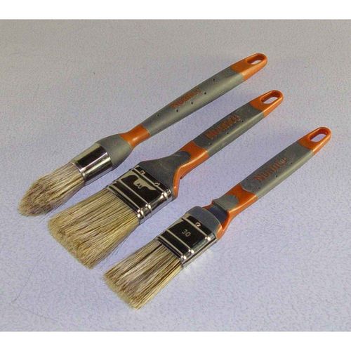 2 brosses plates Et 1 brosse à rechampir Lasure NUANCE