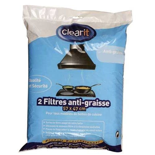 FILTRES HOTTES ANTI-GRAISSE 200G/M² POUR HOTTE DE DIETRICH - 92X3537
