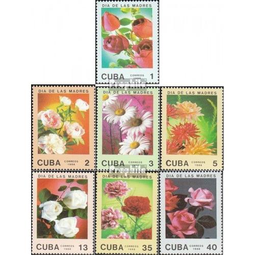 Kuba 3166-3172 (Kompl.Ausg.) Postfrisch 1988 Blumen