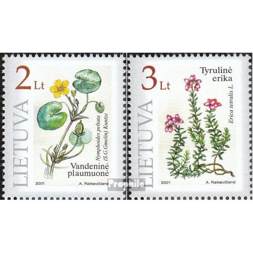 Lituanie 758-759 (Complète Edition) Neuf Avec Gomme Originale 2001 Plantes