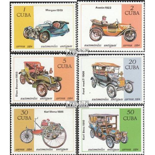 Cuba 2902-2907 (Complète Edition) Neuf Avec Gomme Originale 1984 Voitures