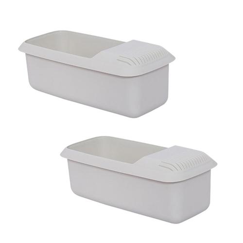 2 PièCes Cuiseur à Pâtes Micro-Ondes Cuiseur à Spaghetti Micro-Ondes BoîTes à Pâtes BoîTe de Rangement Cuiseur Vapeur pour la Cuisson des LéGumes/Nouilles