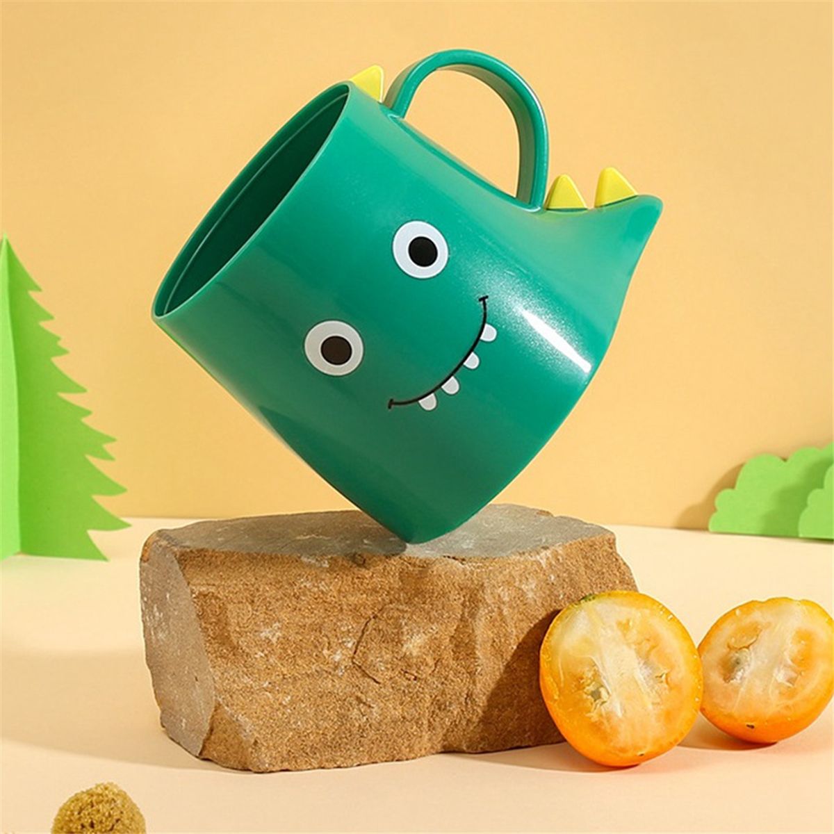 Support de en PP, 2 Tasses Bain Bouche en Forme de Mignon, T... - 3