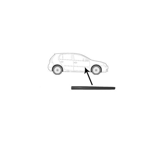 Moulure De Porte Couleur Noire Avant Droite Pour Volkswagen Golf 5 De Nov. 2003 À 2008 Version 4 Ou 5 Portes