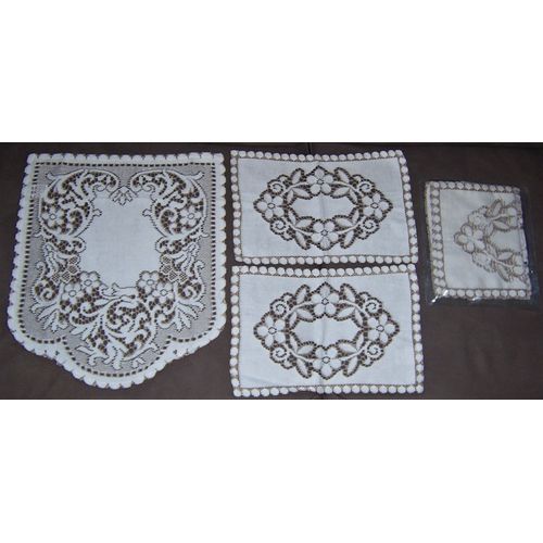 Ensemble 3 Pièces Pour Deux Fauteuils (Repose-Tête Et Accoudoirs)
