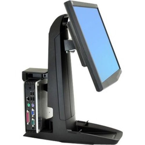 ergotron support all-in-one neo-flex pour ecran+uc max 24in max 7.2kg noir