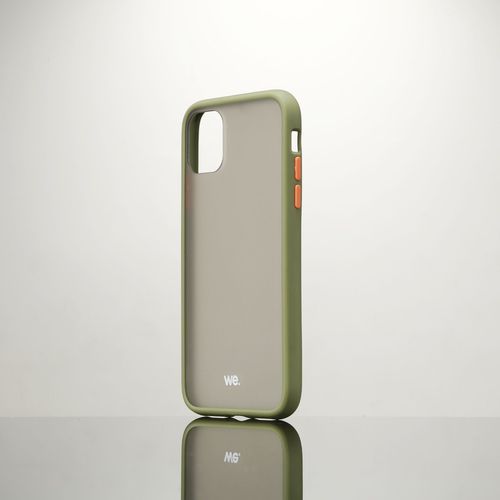 Coque Caoutchouc We Pour Smartphone Apple Iphone 11 - Kaki Anti-Choc, Traitement Anti-Buée Et Anti-Empreinte
