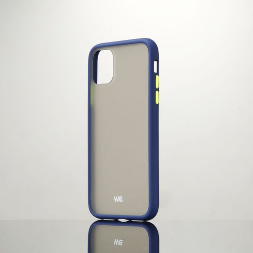 Coque Caoutchouc We Pour Smartphone Apple Iphone 11 - Bleu Anti-Choc, Traitement Anti-Buée Et Anti-Empreinte