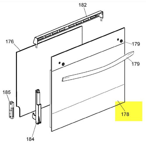 VERRE EXTERIEUR PORTE POUR FOUR CANDY - 42802375