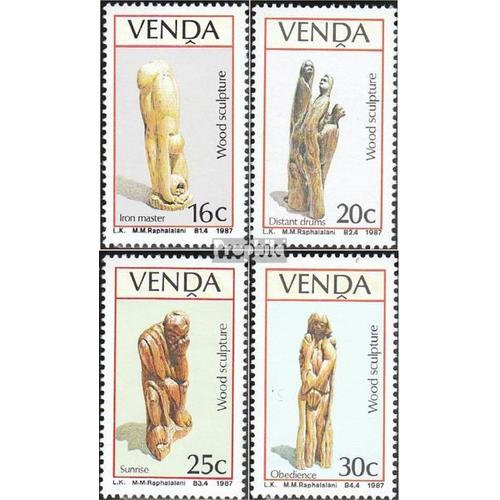 Afrique Du Sud - Venda 155-158 (Complète Edition) Oblitéré 1987 Holzskulpturen