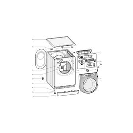 MEUBLE BLANC PW 62 L ARIS.AQUALTIS REP12 POUR LAVE LINGE ARISTON - C00119082
