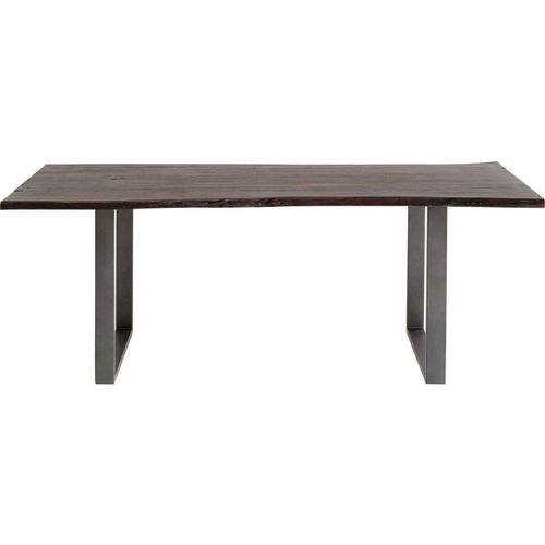 Table Harmony Noyer Acier 180x90cm Kare Design