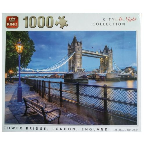 City Collection at Night - Tower Bridge, London, England - Puzzle 1000 pièces