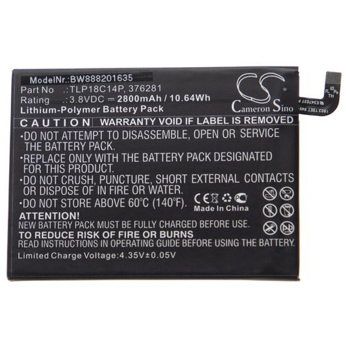 Vhbw Batterie Compatible Avec Wiko View Max Smartphone (2800mah, 3,8v, Li-Polymère)