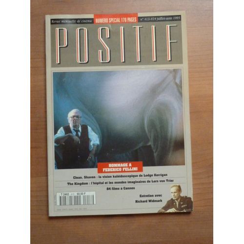 Positif N°413/414 De Juillet 1995 - Federico Fellini - Richard Wildmark -