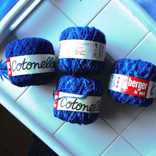 Lot De 4 Pelotes Coton À Tricoter Ou Crochet Berger Du Nord Cotonelle