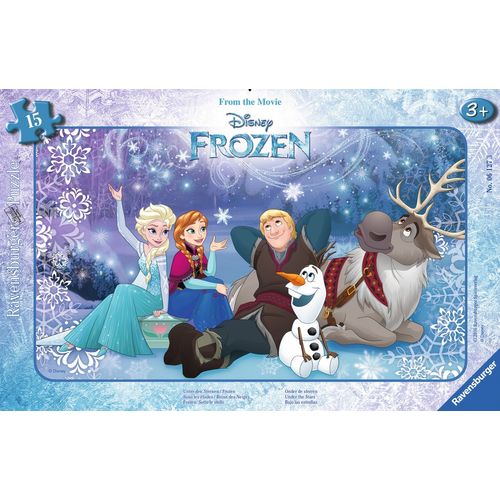 Puzzle Puzzle Cadre 15 P - Sous Les Étoiles / Disney La Reine Des Neiges