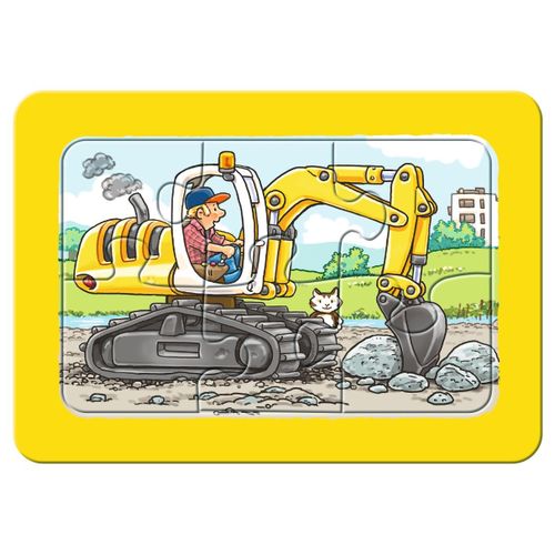Puzzle Excavateur, Tracteur Et Chargeur À Bascule