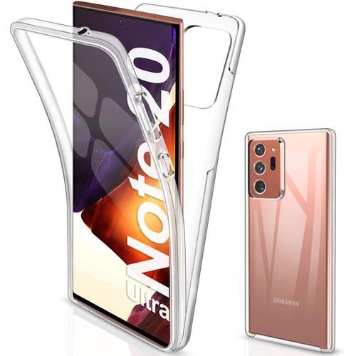 Coque Samsung Note 20 Ultra Housse, Samsung Note 20 Ultra Coque Transparent Silicone Tpu Case Intégral 360 Degres Full Body Protection Coque Etui Samsung Galaxy Note 20 Ultra