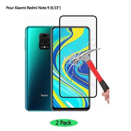 2 Pack Verre Trempé Xiaomi Redmi Note9 Protection Écran Hd Full Vitre Protecteur D'écran Xiaomi Redmi Note 9