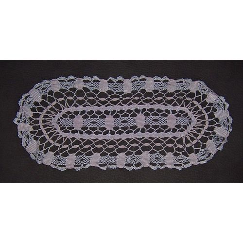 Napperon / Centre De Table 16 X 36 Cm - Couleur Rose Très Pâle