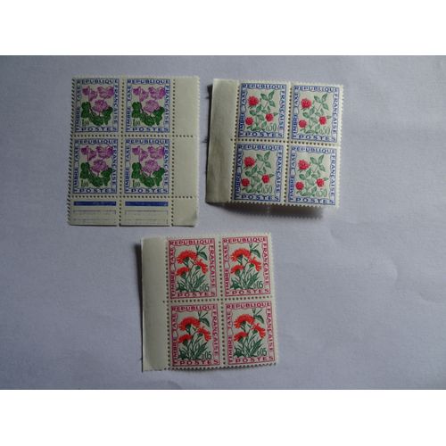 Timbres Taxe N° 95; 101 Et 102 En Bloc De 4