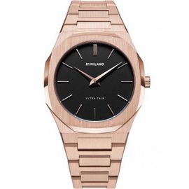 Montre D1 Milano Ultra Thin Quartz - Cadran Rose - 34 Mm - Utbl06