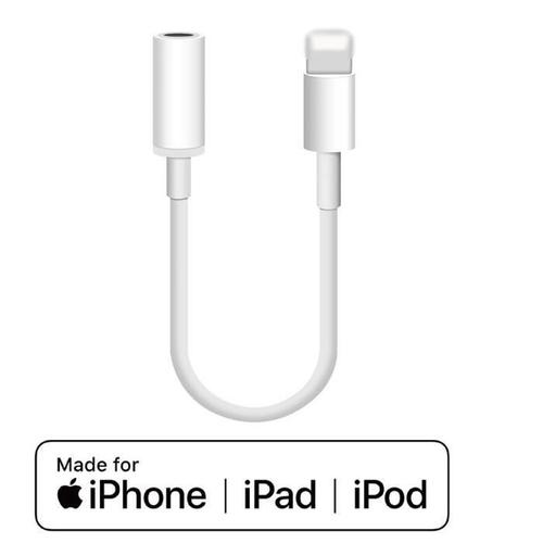 Adaptateur Prise Jack/Lightning pour IPHONE 7 Audio 3.5mm Cable Rallonge Ecouteur APPLE