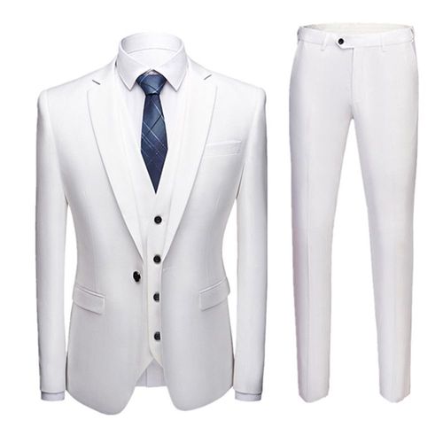 (Veste+Pantalon+Gilet) Costume Homme De Marque Luxe Blouson De Costume Blazer Pantalon De Costume Slim Fête Soirée Mariage Business Fit Grande Vêtements Masculinwzn1288