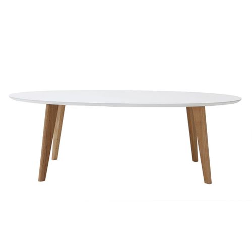 Table Basse Scandinave Blanche L120 Cm Ekka